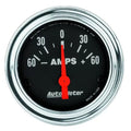 Autometer 2-1/16" 60-0-60 AMPS Ammeter Gauge Traditional Chrome | Universal (2586)