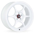 Enkei PF06 White w/ Machined Lip Ring 16x8 | 4x100 (545-680-4930WM)