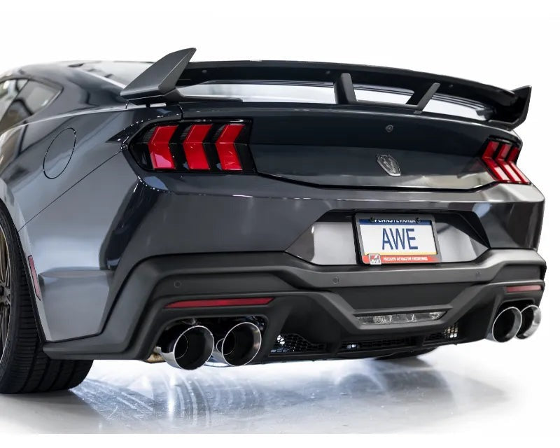 AWE SwitchPath Exhaust for S650 Ford Mustang Dark Horse - Quad Chrome Silver Tips (3025-42375)