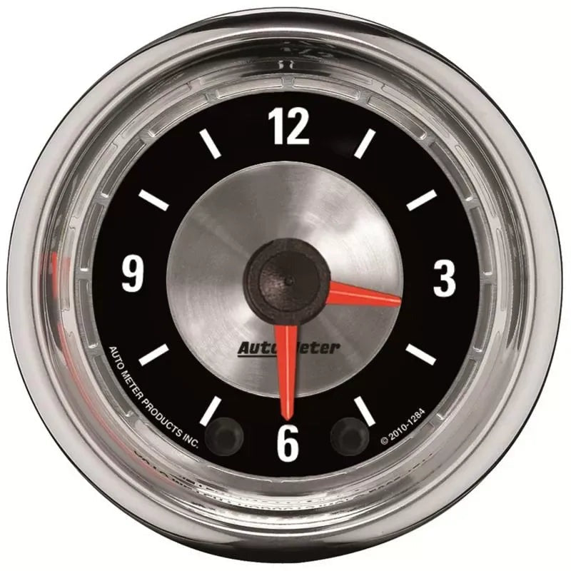 Autometer 2-1/16" 12-Hour Clock Gauge American Muscle | Universal (1284)