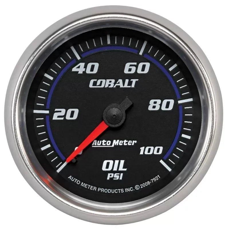 Autometer 2-5/8" 0-100 PSI Oil Pressure Gauge Cobalt | Universal (7921)