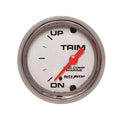 Autometer 2-1/16" UP/DOWN Trim Level Gauge Marine Chrome ULTRA-LITE | Universal (200766-35)