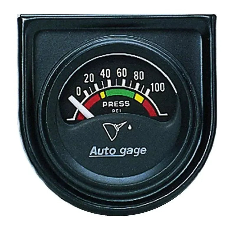 Autometer 1-1/2-1/16" 0-100 PSI Oil Press Gauge Console Auto Gage | Universal (2354)