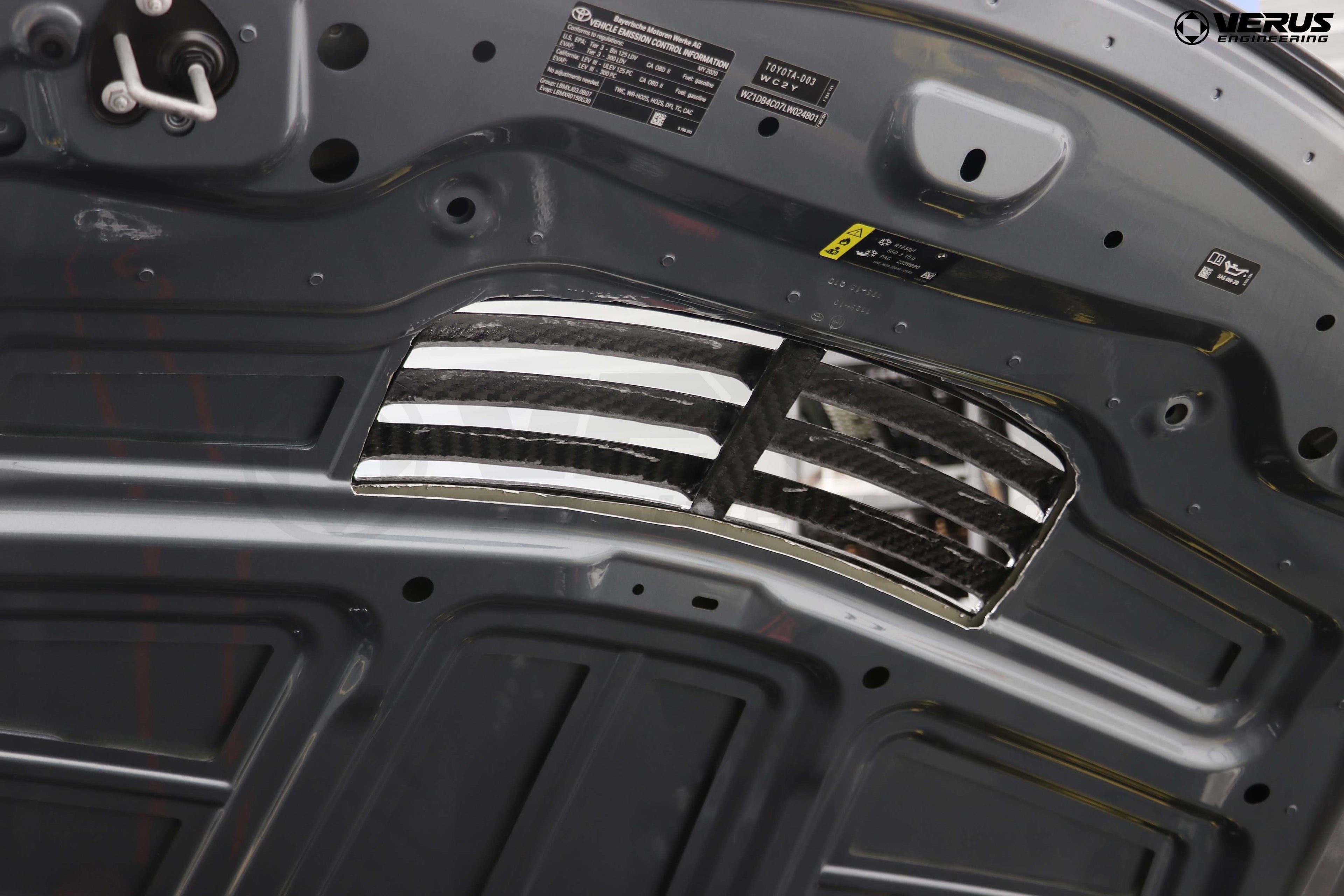 Verus Engineering Carbon Hood Louver Kit | 2020-2026 Toyota Supra (A0215A)