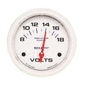 Autometer 2-5/8" 8-18V Voltmeter Gauge Marine White | Universal (200757)