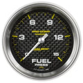 Autometer 2-1/16" 0-15 PSI Fuel Pressure Gauge Marine Carbon Fiber | Universal (200848-40)