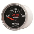 Autometer 2-1/16" 100-250 °F CHEVY RED BOWTIE Transmission Temp Gauge Black | Universal (3649-00406)