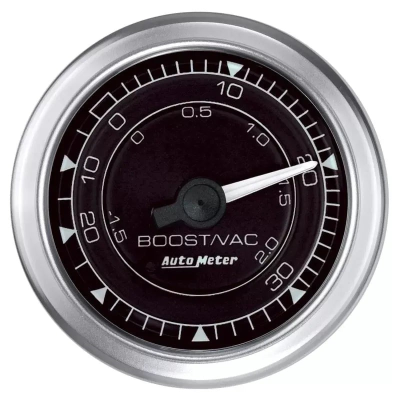 Autometer 2-1/16" 30 IN HG/30 PSI Vacuum/Boost Gauge Chrono | Universal (8103)