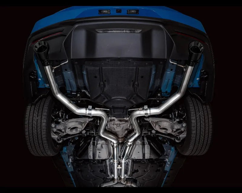 AWE Track Edition Exhaust for S650 Ford Mustang GT Fastback - Dual Diamond Black Tips (3020-33650)