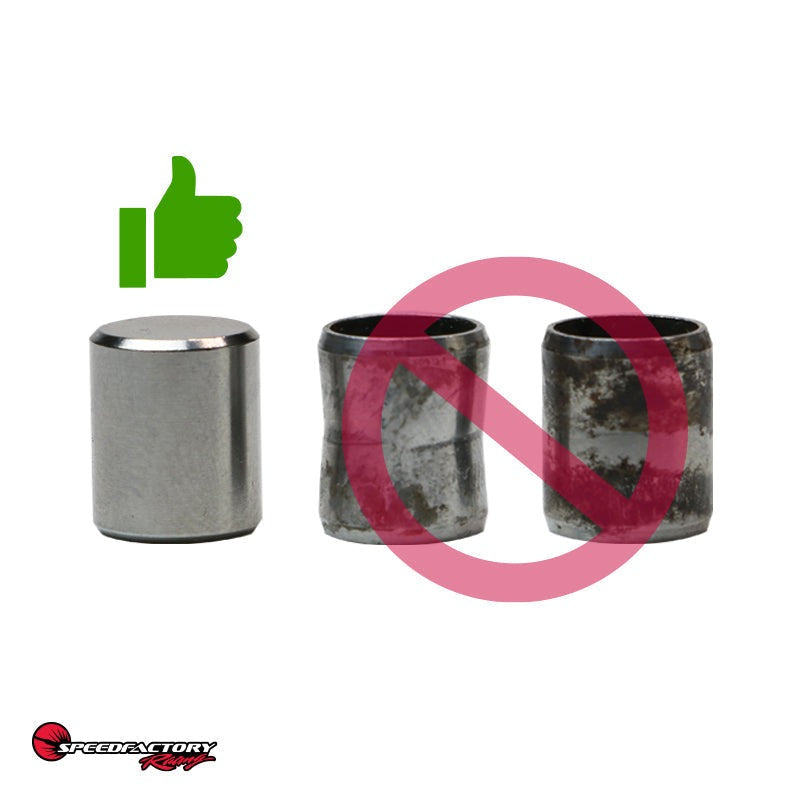 SpeedFactory Racing B-Series AWD Transfer Case Titanium 10x12mm Dowel Pin | 1990-2001 Acura Integra, and 1999-2000 Honda Civic Si (SF-02-060-A)