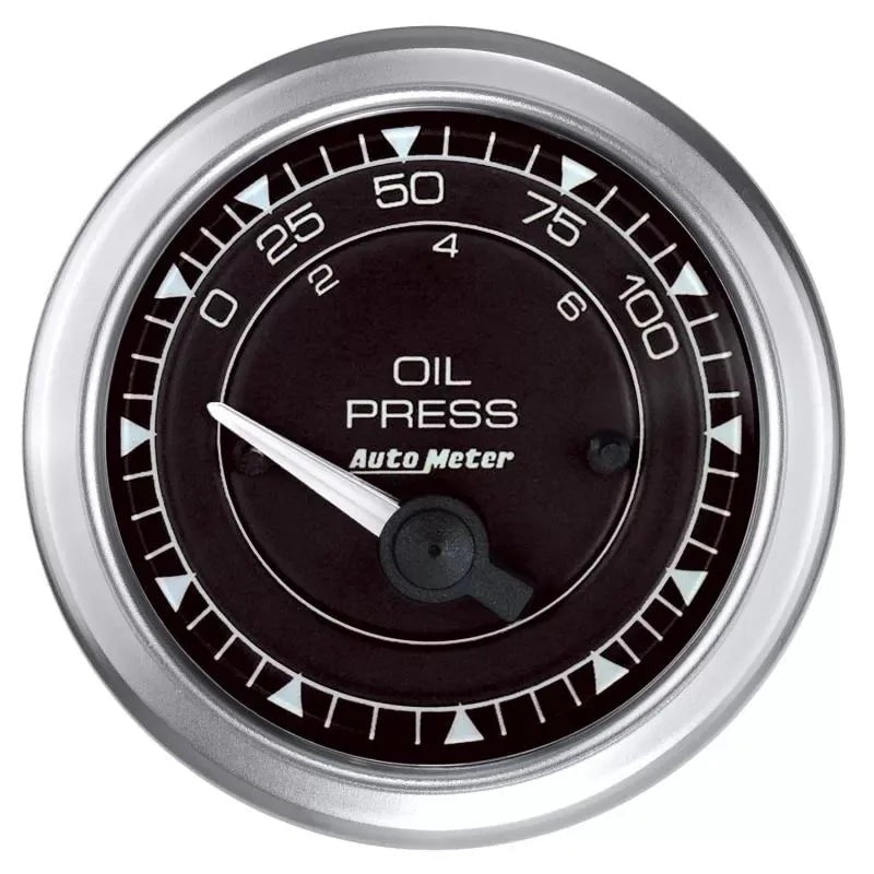 Autometer 2-1/16" 0-100 PSI Oil Pressure Gauge Chrono | Universal (8127)