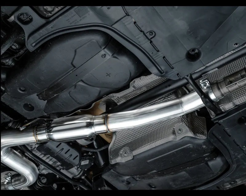 AWE Touring Edition Exhaust for Volkswagen MK8 Golf R - Diamond Black Tips (3015-43658)