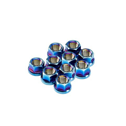 SpeedFactory Racing Titanium M8 x 1.25MM 6-Point Nuts Only - 10pc. (SF-02-058-6)