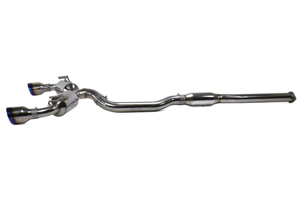 Invidia Dual N1 Catback Exhaust - Titanium Tips | 2008 - 2015 Mitsubishi Evo X (HS09MEXGD1ST)