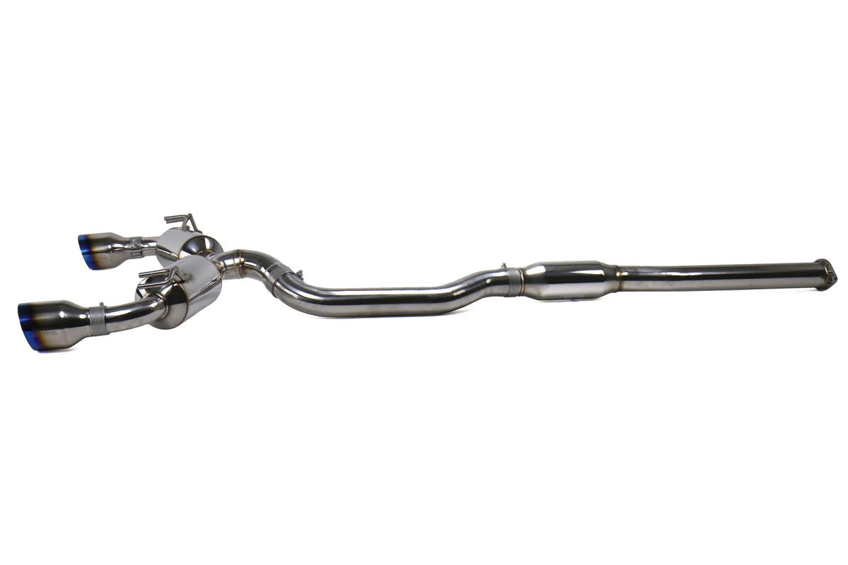 Invidia Dual N1 Catback Exhaust - Titanium Tips | 2008 - 2015 Mitsubishi Evo X (HS09MEXGD1ST)