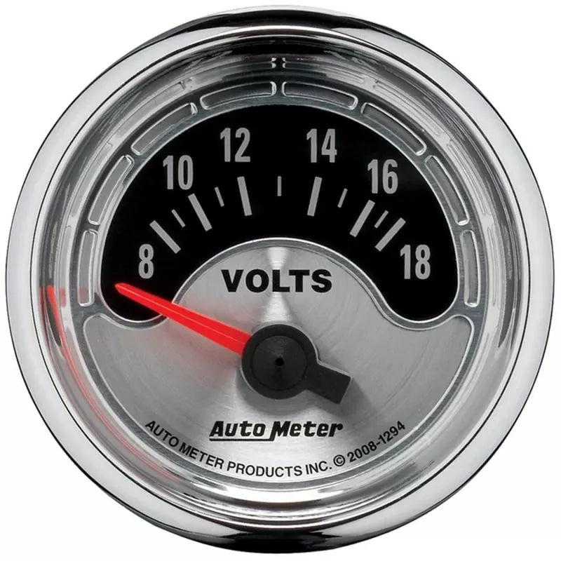 Autometer 2-1/16" 8-18V Voltmeter Gauge American Muscle | Universal (1294)