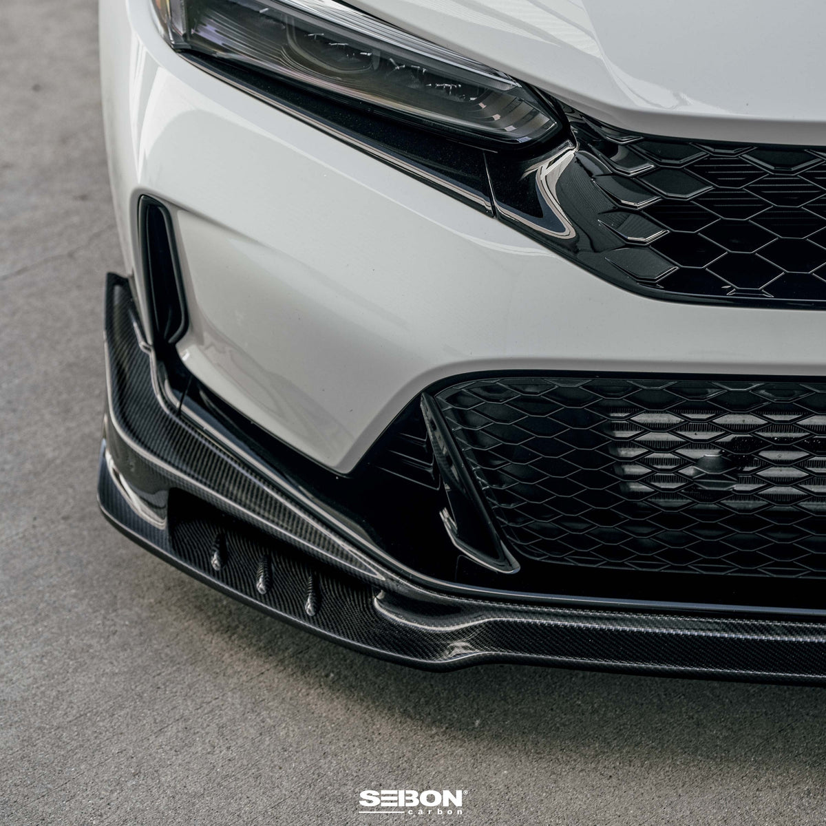 Seibon MB-style Carbon Fiber Front Lip | 2023+ Honda Civic Type R (FL23HDCVR-MB)