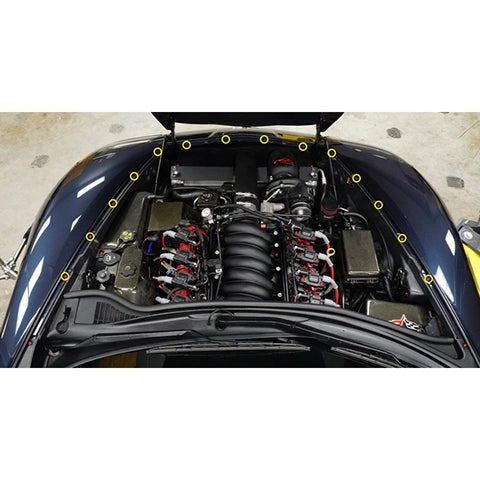 Dress Up Bolts Stage 1 Titanium Hardware Engine Bay Kit | 2005-2013 Chevrolet Corvette (CHE-012-Ti)