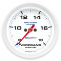 Autometer 2-5/8" ANALOG 8:1-18:1 AFR Air/Fuel Ratio-Wideband Gauge Marine White | Universal (200870)