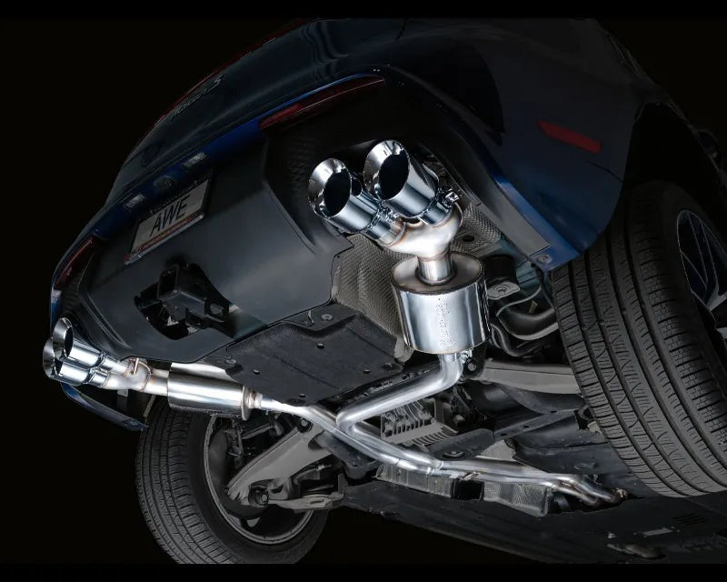 AWE Touring Edition Catback Exhaust for '22+ Porsche Macan 2.9TT - Chrome Silver Tips (3015-42952)