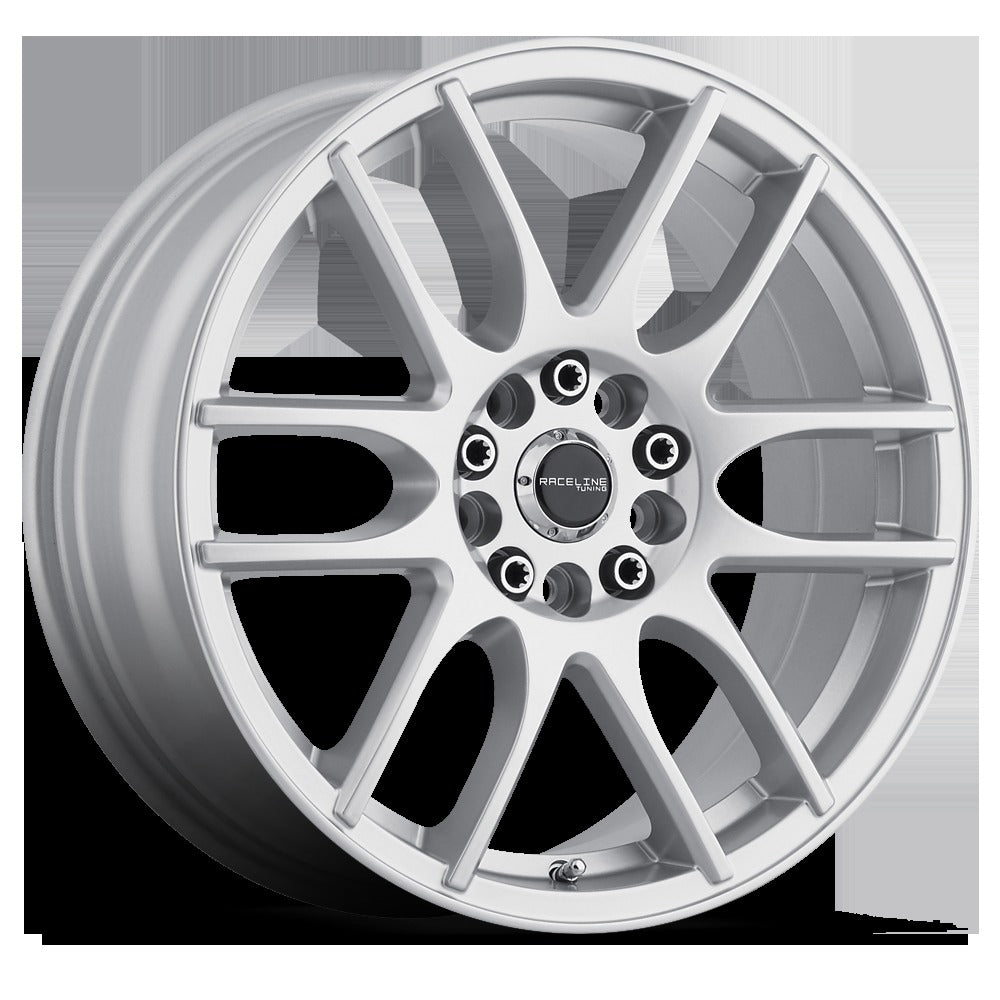 Raceline Wheels Mystique Gloss Silver 18x7.5 | 5x110/5x114.3 (141S-87588+42)