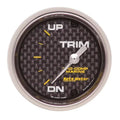 Autometer 2-1/16" UP/DOWN Trim Level Gauge Marine Carbon Fiber | Universal (200766-40)