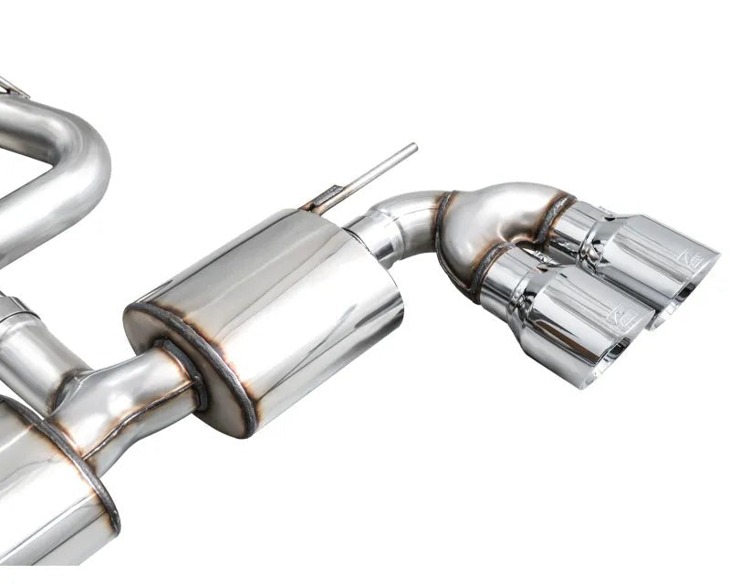 AWE Touring Edition Exhaust for Volkswagen MK8 Golf R - Chrome Silver Tips (3015-42658)