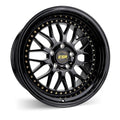 ESR Wheels SR01 Gloss Black w/ Chrome Rivets 18x9.5 | 5x120.65 (89551422 SR01GBLK 5X120.6)