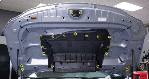 Dress Up Bolts Stage 2 Titanium Hardware Hood Kit | 2022 Subaru WRX (DUB SUB-041-Ti-BLK)
