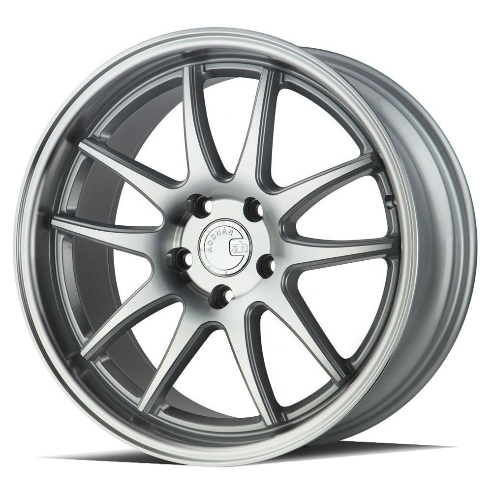 AodHan Wheels DS02 Silver w/ Machined Spoke Faces & Lip 18x9.5 | 5x114.3 (DS21895511422SMF)