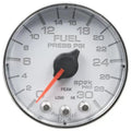 Autometer 2-1/16" 0-30 PSI SPEK-PRO Fuel Pressure Gauge White/Chrome | Universal (P316118)