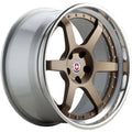 HRE Performance Wheels C106 Satin Bronze Center w/ Polished Clear Outer & Gloss Silver Inner 20x9 | 5x114.3 (C106-20951143503SB)