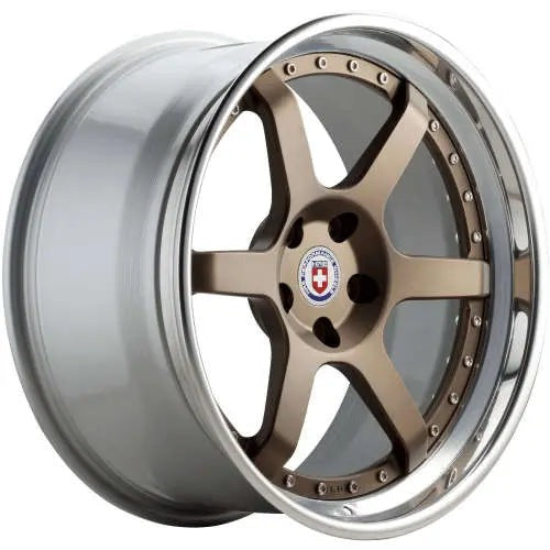 HRE Performance Wheels C106 Satin Bronze Center w/ Polished Clear Outer & Gloss Silver Inner 20x9 | 5x114.3 (C106-20951143503SB)