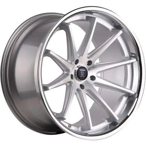 Rohana Wheels RC10 Silver w/ Machined Spoke Faces & a Chrome Stainless Steel Lip 20x9 | 5x114.3 (RC102095114MS25)