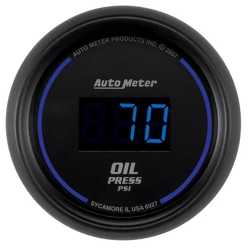 Autometer 2-1/16" 0-100 PSI Digital Oil Pressure Gauge Cobalt | Universal (6927)