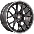 BBS Wheels CHRII Satin Black w/ Polished Stainless Steel Lip 21x9 | 5x112 (CH601BPPO-MTSP)