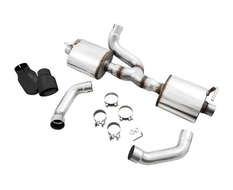 AWE Tread Edition Axleback Dual Exhaust for Jeep JL/JLU 3.6L/2.0T - Diamond Black Tips (3015-33001)