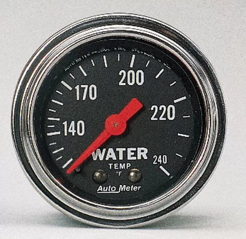 Autometer 2-1/16" 120-240 °F Water Temperature Gauge Traditional Chrome | Universal (2432)
