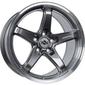 Anovia Wheels AN-5S Gloss Gunmetal Gray w/Machined Lip 17x8 | 5x114.3 (ANO0111780511438GY)