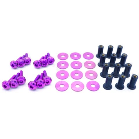 Dress Up Bolts Titanium Hardware Cooling Plate Kit | 2017-2021 Honda Civic Type-R (HON-041-Ti)