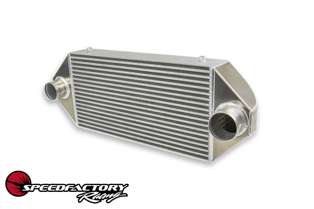 SpeedFactory Racing 1000HP-1200HP Dual Backdoor Front Mount Intercooler - 3" Inlet / 3.5" Outlet (SF-06-088)