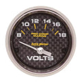 Autometer 2-1/16" 8-18V Voltmeter Gauge Marine Carbon Fiber | Universal (200756-40)