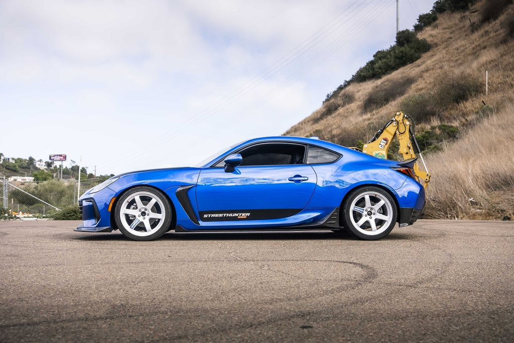 StreetHunter Designs 2nd Gen BRZ/GR86 Carbon Fiber Side Skirt Extension (Pair) | 2022+ BRZ / GR86 (SHD-BRZGR86-SSCBN)