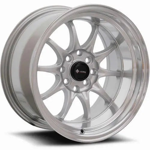 Vors Wheels TR3 Silver w/ Machined Lip 15x8 | 4x100/4x114.3 (TR0315808H0S)