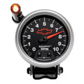 Autometer 3-3/4" 0-10000 RPM Pedestal Tachometer Gauge CHEVY Red BOWTIE | Universal (3690-00406)