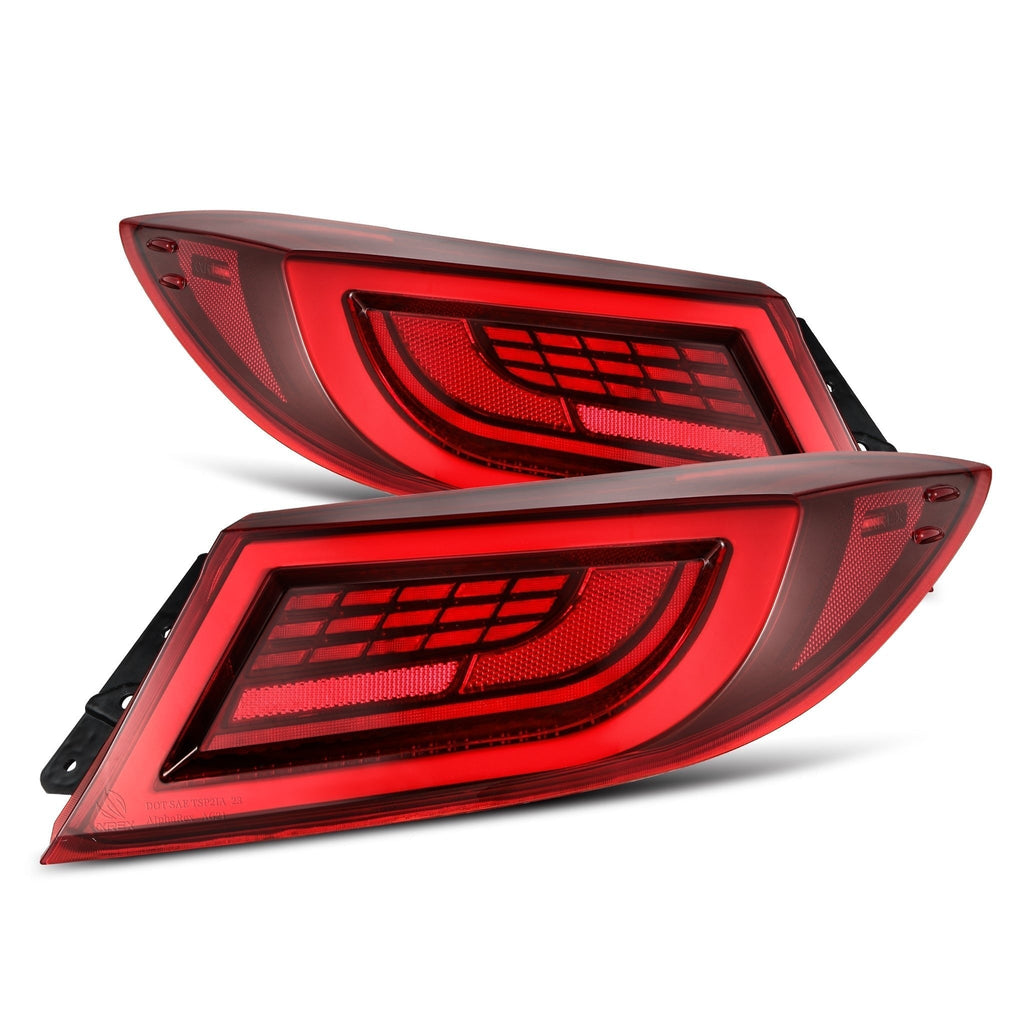 Alpharex LUXX-Series LED Tail Lights - Vivid Red | 2021+ Toyota GR86 / Subaru BRZ (675030)