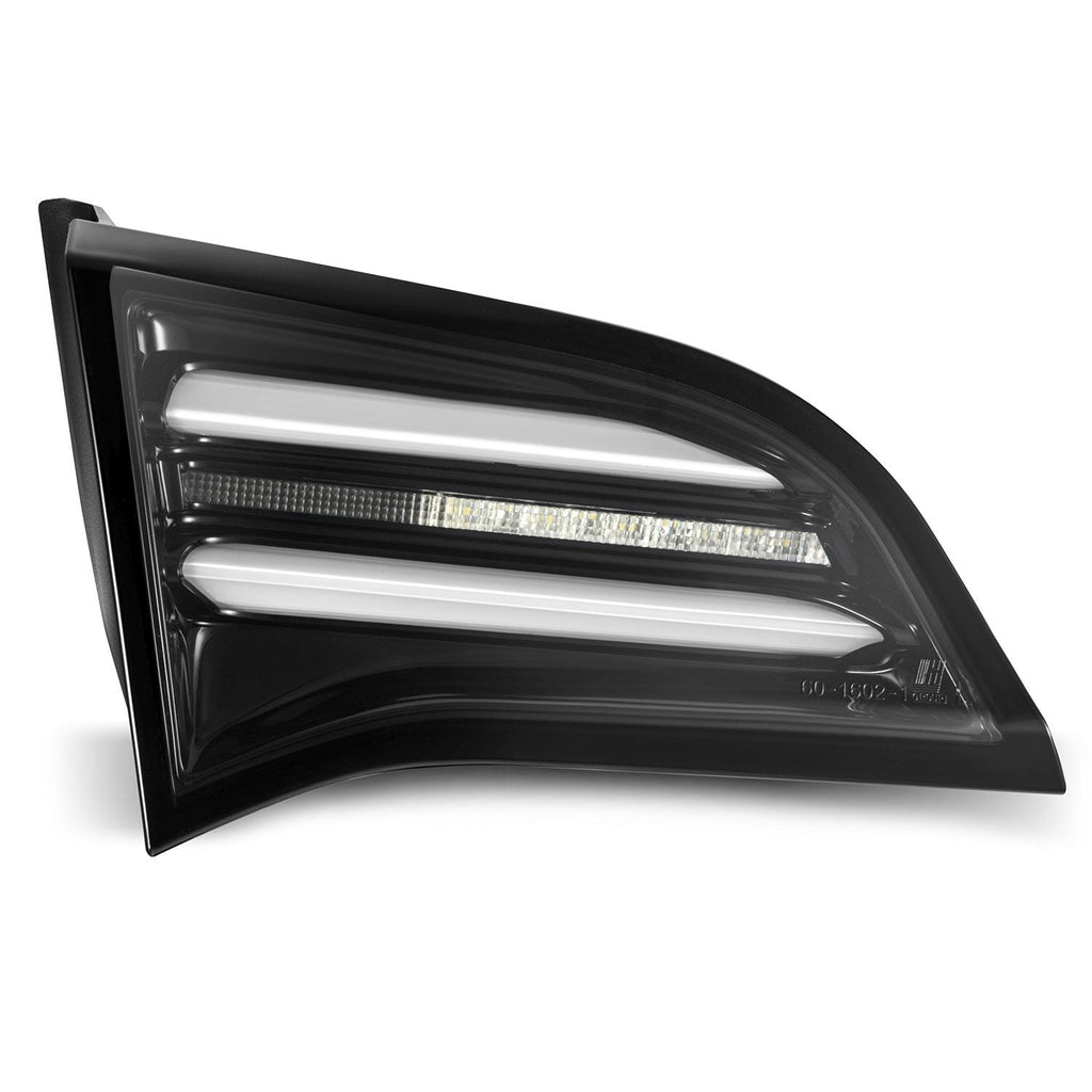 AlphaRex PRO-Series LED Tail Lights Jet Black | 2020-2024 Tesla Model Y (With Stock Amber Turn Signal) (601030)