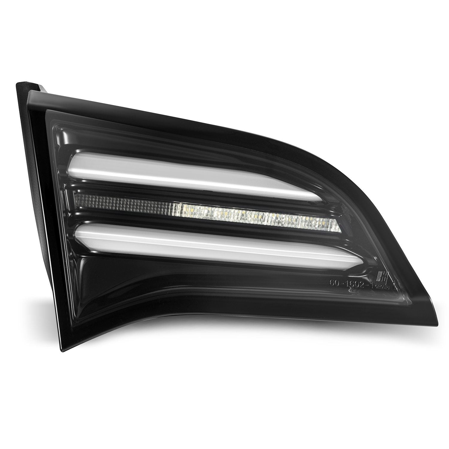 AlphaRex PRO-Series LED Tail Lights Jet Black | 2020-2024 Tesla Model Y (With Stock Amber Turn Signal) (601030)