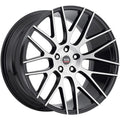 Spec-1 Wheels SPL-201 Gloss Black w/ Machined Spoke Faces 22x9 | 5x115 (SPL20122901715GBB)