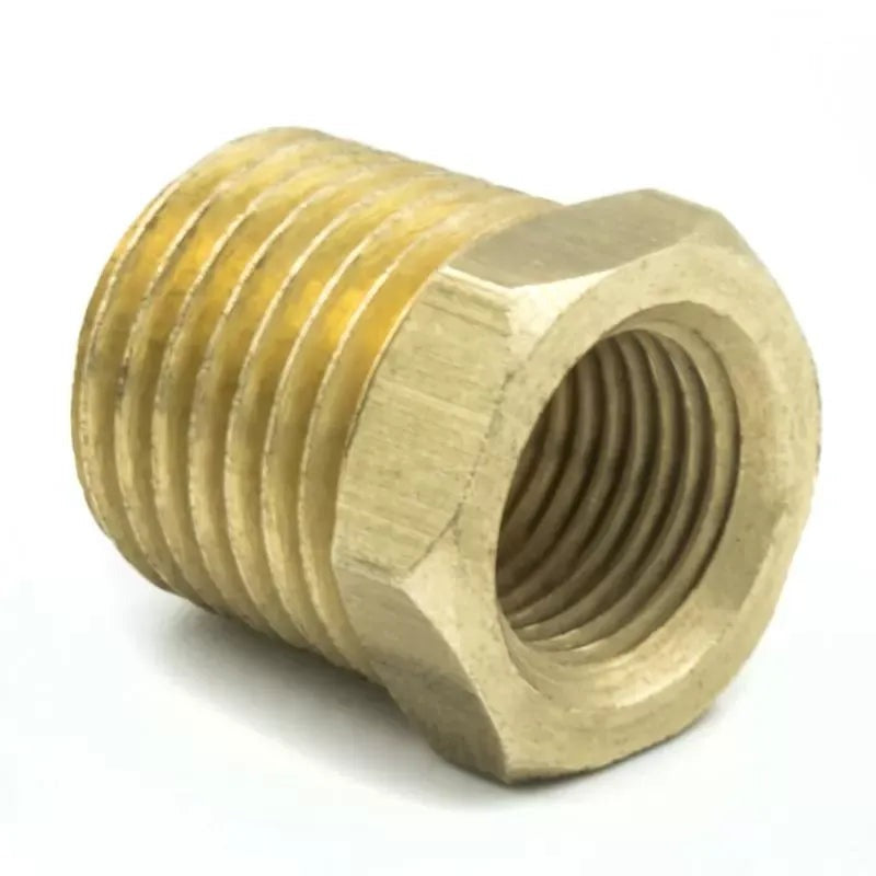 Autometer 1/4" NPT MALE to 1/8" NPT FEMALE Adapter Fitting Brass | Universal (2279)